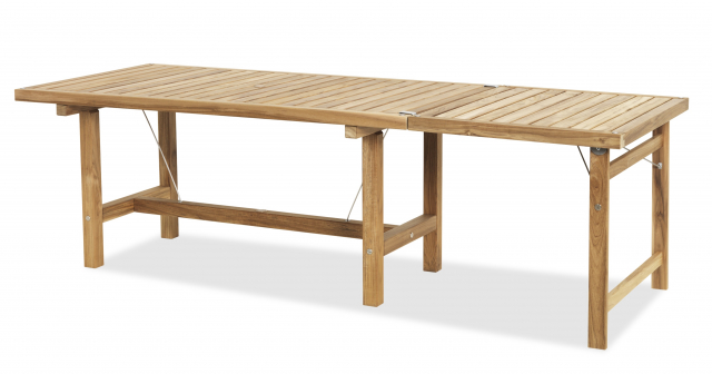 Tillsatsskiva till bord 155x85 cm - teak