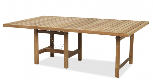 Tillsatsskiva till bord 128x120 cm - teak