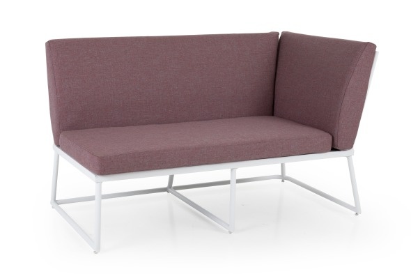 Vence 2-sits V avslut - vit/peony dyna