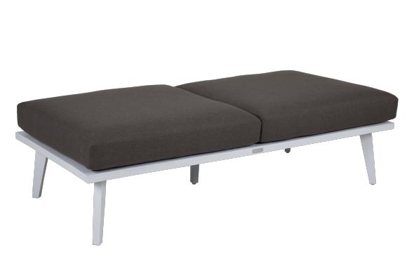 Villac 2-sits soffa - vit/bistro brun dyna