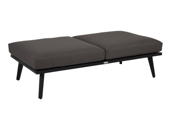 Villac 2-sits soffa - svart/bistro brun dyna