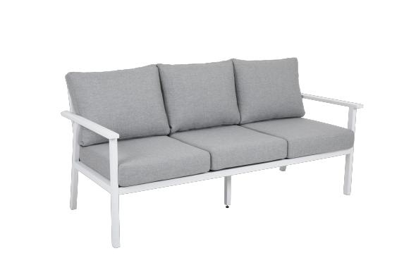 Samvaro 3-sits soffa, hög - vit/pearl grey dyna