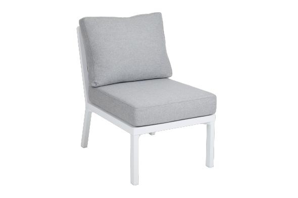 Samvaro mittdel hög - vit/pearl grey dyna