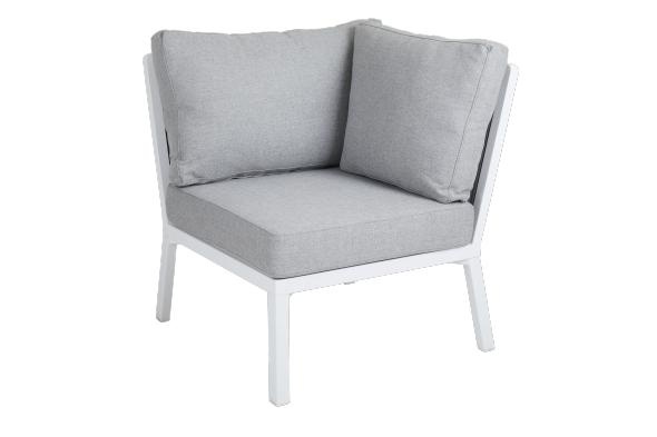 Samvaro hörndel hög - vit/pearl grey dyna