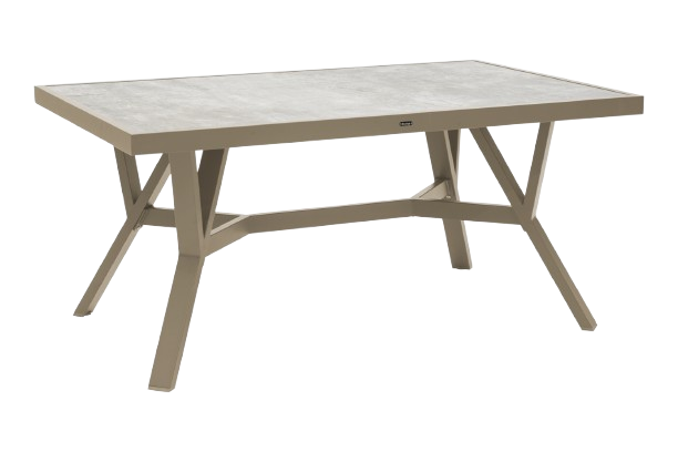 Samvaro soffbord hög, 140x90 H65 cm - khaki/glas