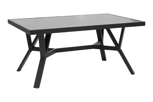 Samvaro soffbord hög, 140x90 H65 cm - antracit/glas