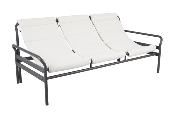 Sling 3-sits soffa - antracit/vanilla white dyna