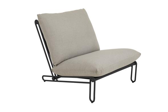 Blixt fåtölj - svart/clay beige dyna