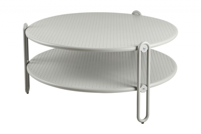 Blixt soffbord Ø 85 H39 cm - light grey
