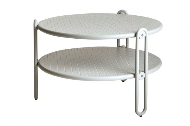 Blixt soffbord Ø 65 H42 cm - light grey