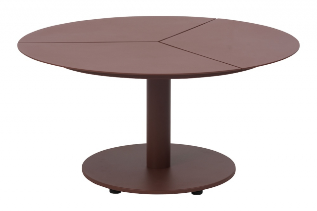 Peace lounge soffbord Ø 80 H40 cm - zin red