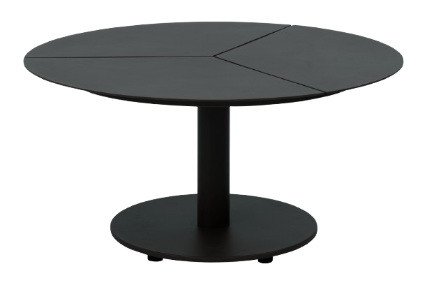 Peace lounge soffbord Ø 80 H40 cm - svart