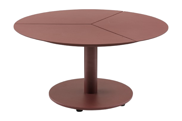 Peace lounge soffbord Ø 80 H46 cm - zin red