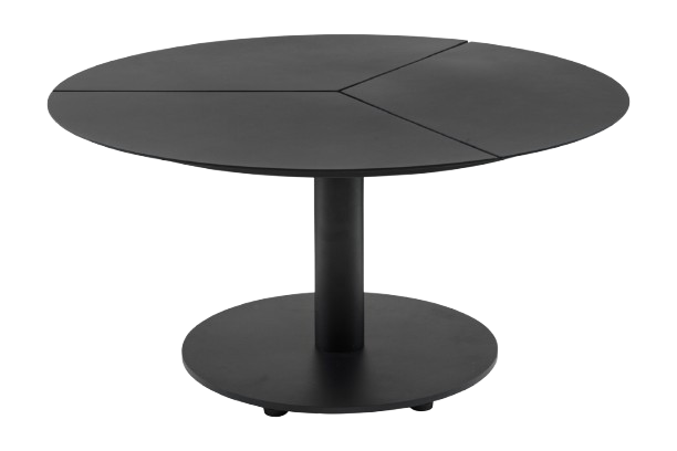 Peace lounge soffbord Ø 80 H46 cm - svart