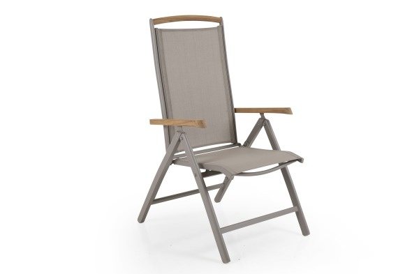 Andy positionsstol - khaki/khaki teak