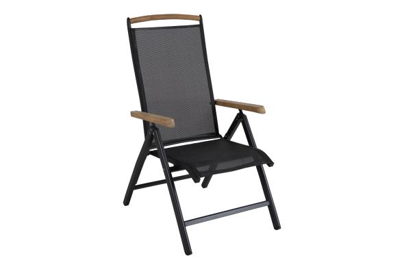 Andy positionsstol - svart/svart teak