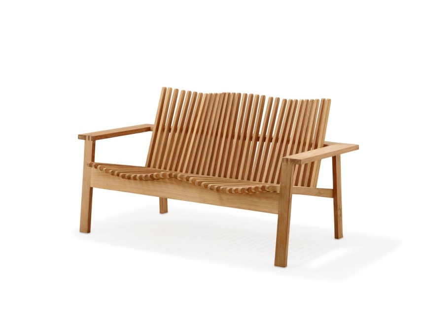 Amaze 2-sits soffa stapelbar - teak