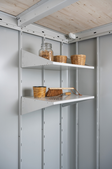 Neo hyllplan till trädgårdsskjul, extra djupa 4-pack