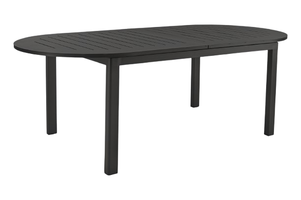 Lomma Elipse bord förlängningsbart 220-280x110 H73 cm - svart