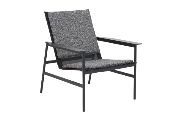 Soro loungefåtölj - svart/teddy ant dyna