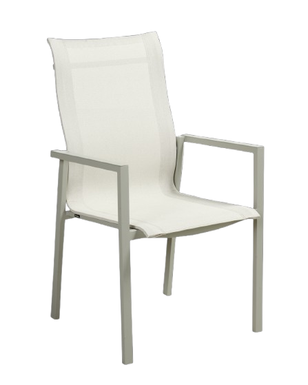 Comfy karmstol - light grey/offwhite