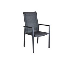 Comfy karmstol - svart/svart textilene