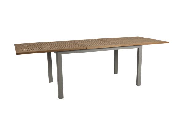 Lyon bord förlängningsbart 194-252x92 H76 cm - khaki/teak
