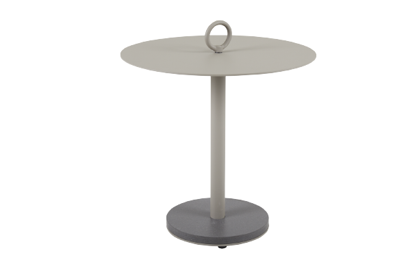 Niobe sidobord Ø 50 H59 cm - khaki/antracit