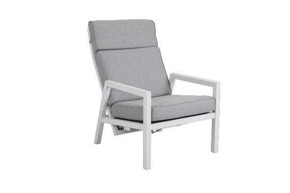 Belfort positionsstol, ställbar - vit/pearl grey dyna