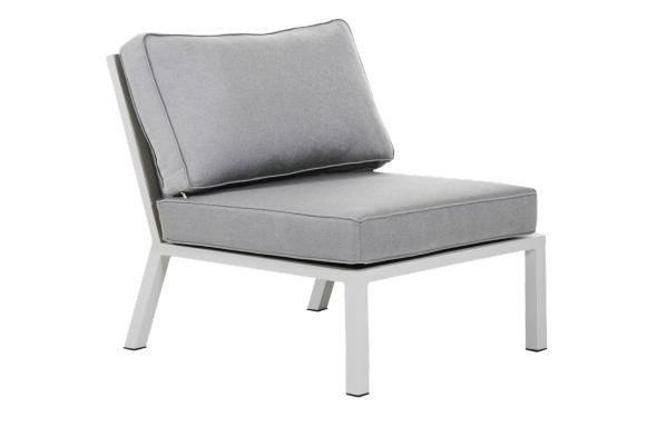 Belfort mittdel, byggbar - vit/pearl grey dyna
