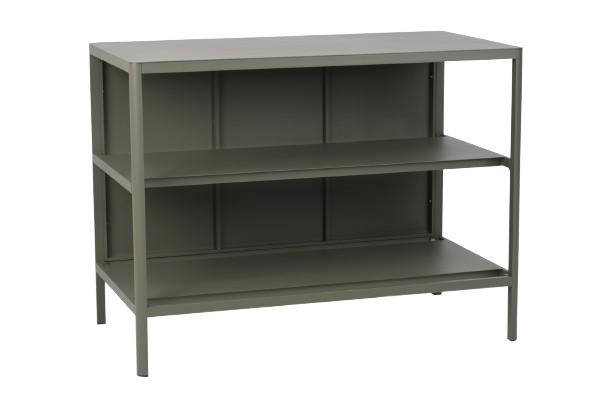 Kelia utekök med hylla - nordic green