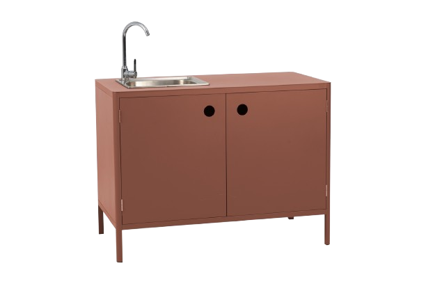 Kelia utekök m. vask och kran   - zin red