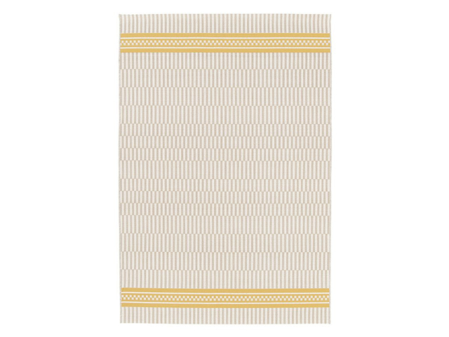 Rory utematta 160x230 cm - mönstrad gul/beige