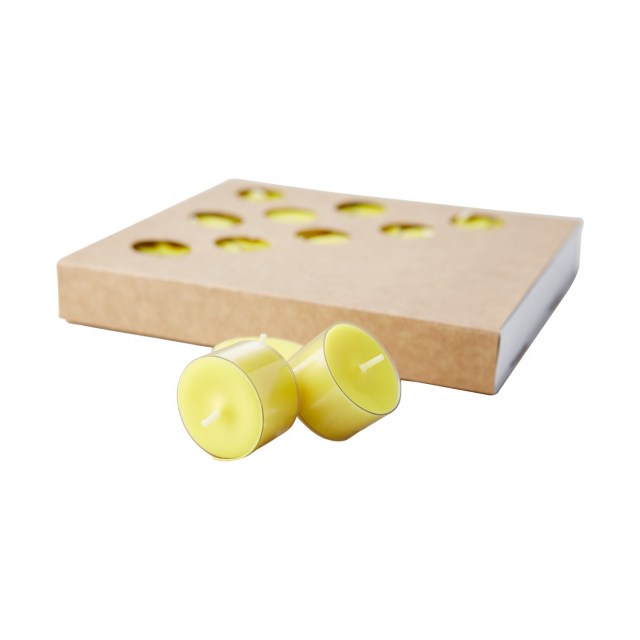 Citronella myggljus, 25-pack - gul