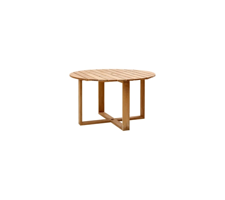Endless matbord Ø 130 cm - teak