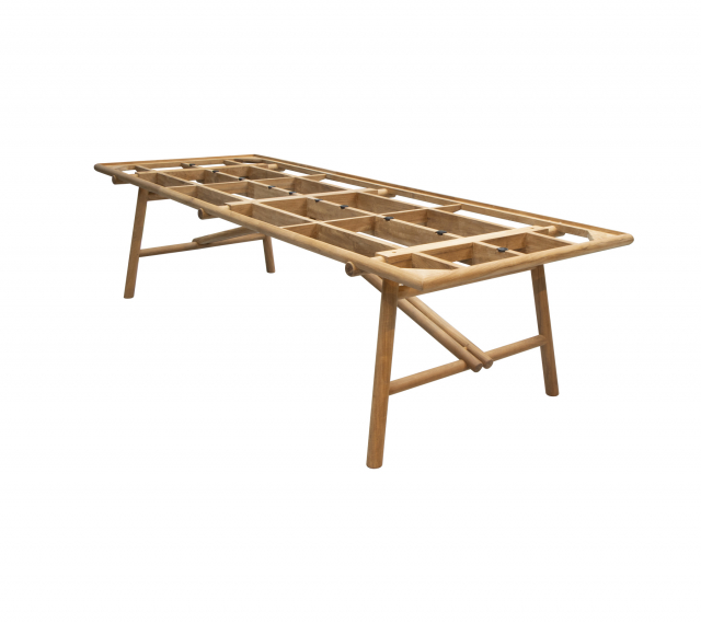 Sticks matbordsunderrede 280x100 cm - teak