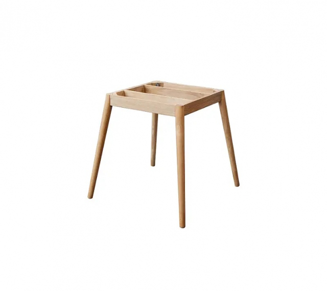 Define matbordunderrede rund - teak