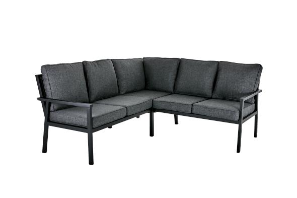 Rana hörngrupp liten hög exkl. bord - svart/grå dyna