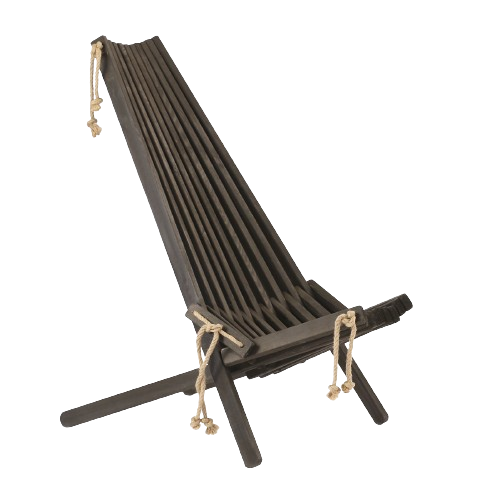 Ecochair furu oljad - svart