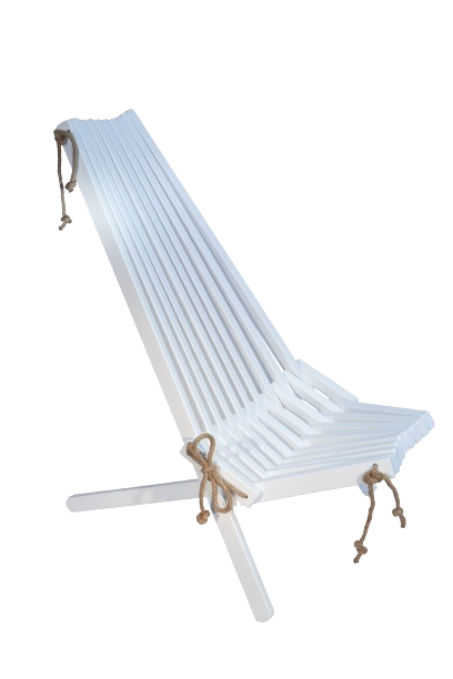 Ecochair björk oljad - vit