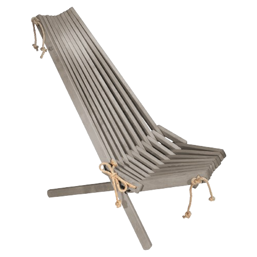 Ecochair björk oljad - grå