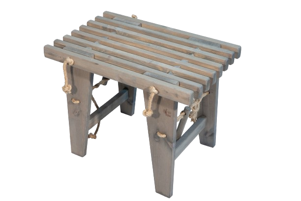 Ecobench 60 cm furu oljad - grå