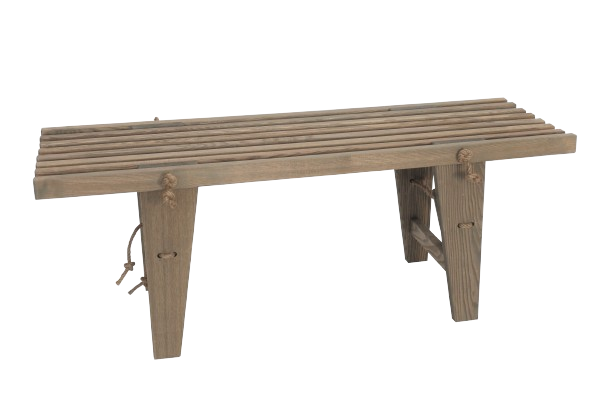 Ecobench 120 cm ask oljad - grå