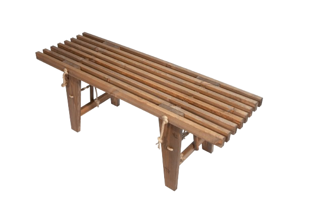 Ecobench 120 cm furu oljad - brun