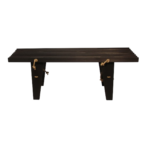 Ecobench 120 cm furu oljad - svart