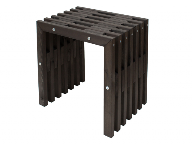 D-bench 45 cm furu oljad - svart