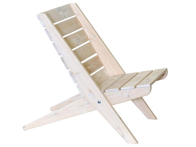 Eco Double Granny stol - oljad furu/vit