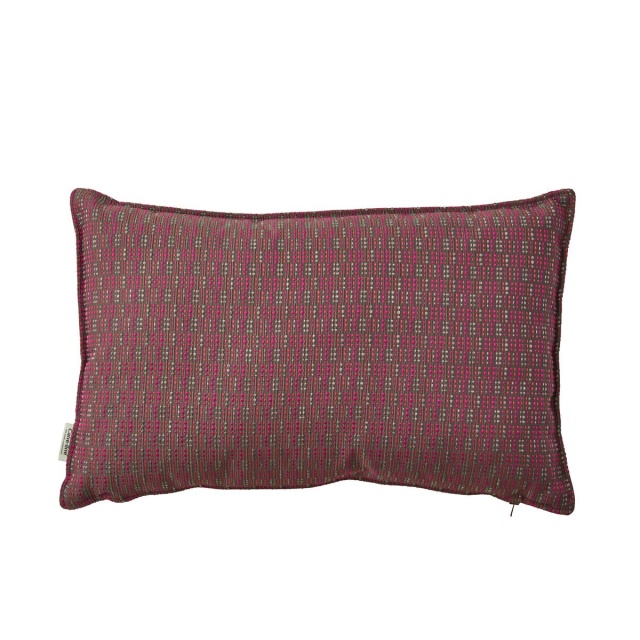 Stripe prydnadskudde 32x52x12 cm - multi pink