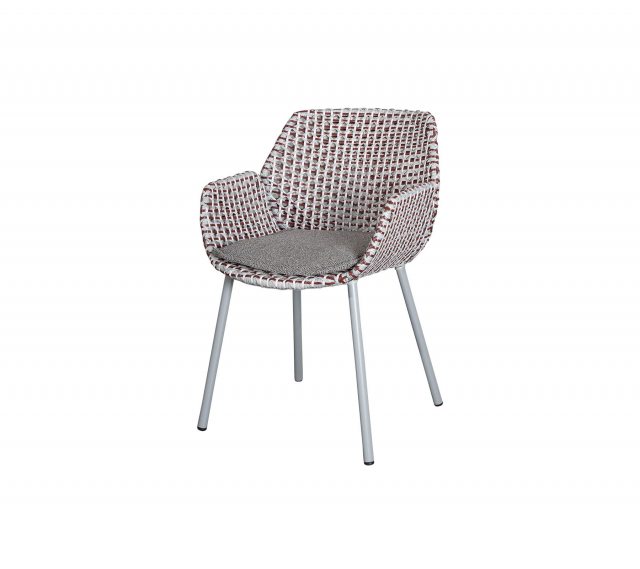 Vibe stol - light grey/bordeaux/dusty rose
