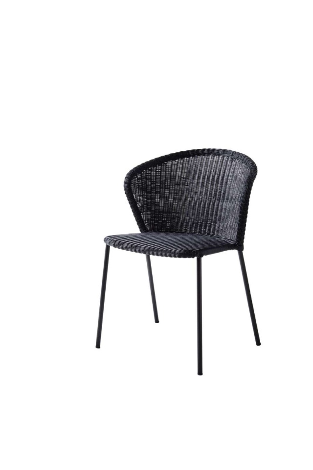 Lean stol stapelbar - black